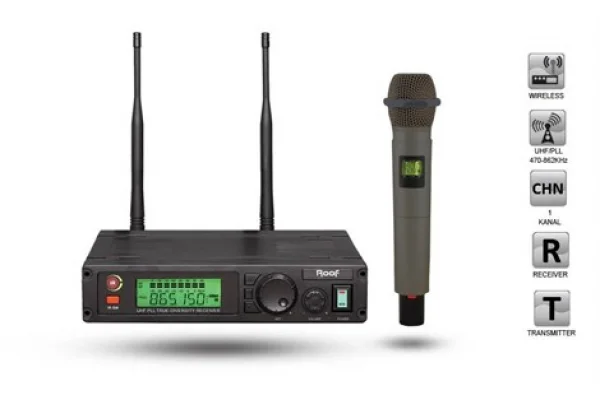 ROOF R1100 El tipi Kablosuz Mikrofon Seti 733.15 mhz (son 1 adet)