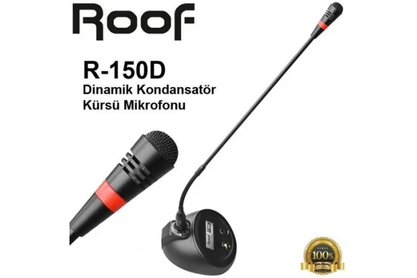 ROOF R-150D Dinamik Kürsü Mikrofonu 50-cm