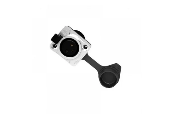 Seetronic K3F2C-W IP65 3-Pin şasi tip Dişi XLR, Kauçuk Kapaklı