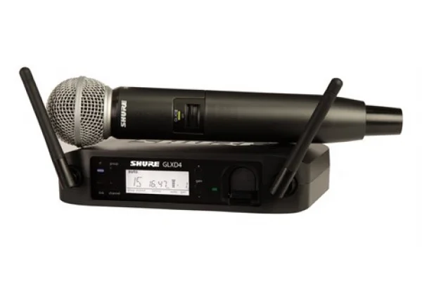 SHURE GLXD24RE/SM58 EL tipi Şarj Edilebilir Dijital Kablosuz Mikrofon Sistemi