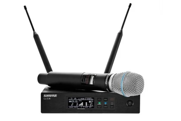 SHURE QLXD24E/BETA87C El Tipi Kablosuz El Mikrofon Seti, Cardioid Kapsül