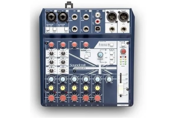 Soundcraft Notepad-8Fx 8 Kanal Analog Mikser, Usb , Lexicon Effect