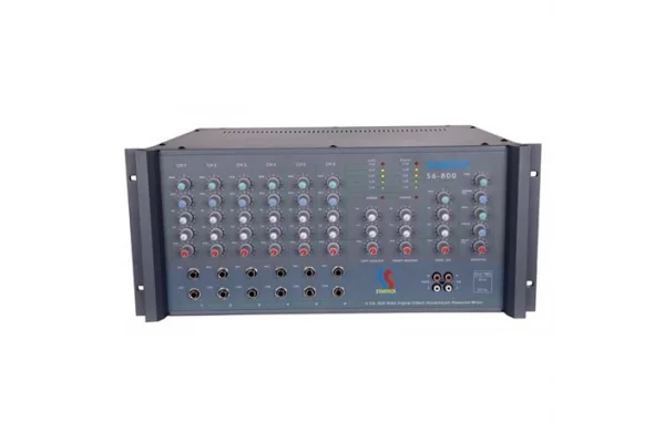 Startech SAFIR S6-800-USB 6 Kanal Power Mikser 2x400W/4-ohm USB Bluetooth