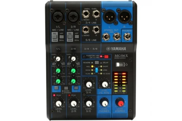 Yamaha MG06X 6 İnput Mixer, Spx Efekt, +48V
