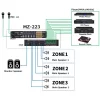 Tascam MZ-223 3-Zone Mixer, For installation 19, 2U