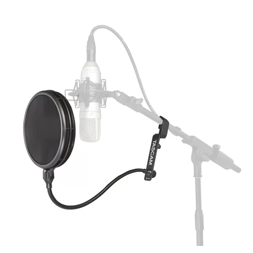 Tascam TM-AG1 Mikrofon pop filter incl. Gooseneck and mounting adapters