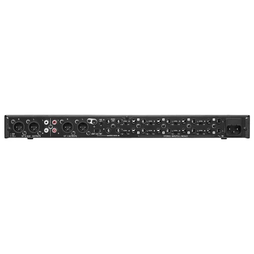 Tascam LM-8ST Line mixer, 8 stereo ins+mic/line in on front panel, 2 bal/unbal stereo outputs, 2 independent stereo busses, cascade I/O,