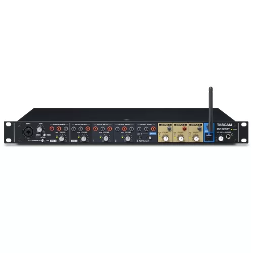 Tascam MZ-123BT Compact Multi-Zone Audio Mixer with Bluetooth, 19, 1U
