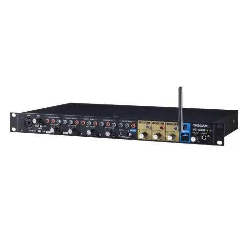 Tascam MZ-123BT Compact Multi-Zone Audio Mixer with Bluetooth, 19, 1U