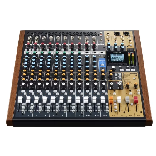 Tascam MODEL 16 14-Chanel Analogue Mixer with 16-Track Digital Recorder