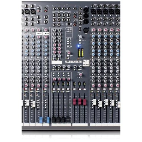 Allen Heath ZED436 36 Kanal ( 32 Mono / 2 Stereo) Analog Deck Mixer,6 Aux