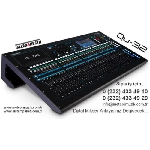 Allen Heath Qu32  Dijital Mixer, 38İn /28 Out