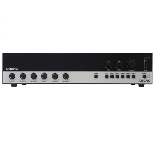 AUDAC COM12MK2 120W/100V Mixer-Ampli, +48V, Priority