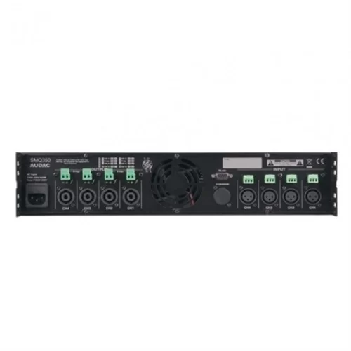 AUDAC SMQ350 4x350W/4 ohm Digital DSP Power Amfi