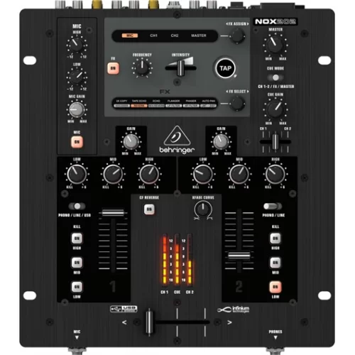 Behringer NOX 202  2 Kanal Dj Mikser, USB Audio Interface