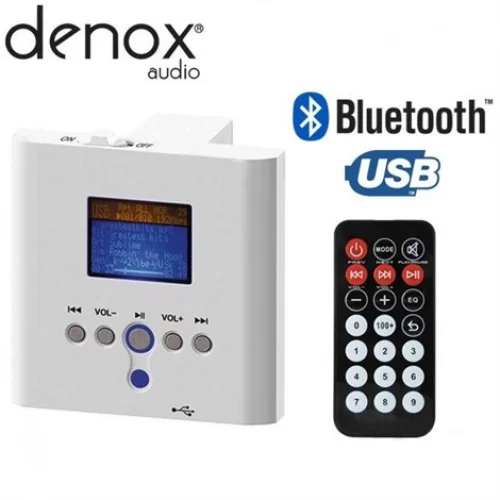 Denox LS-WALL PLAYER 2x15 watt Duvar Amfisi USB Bluetooth player