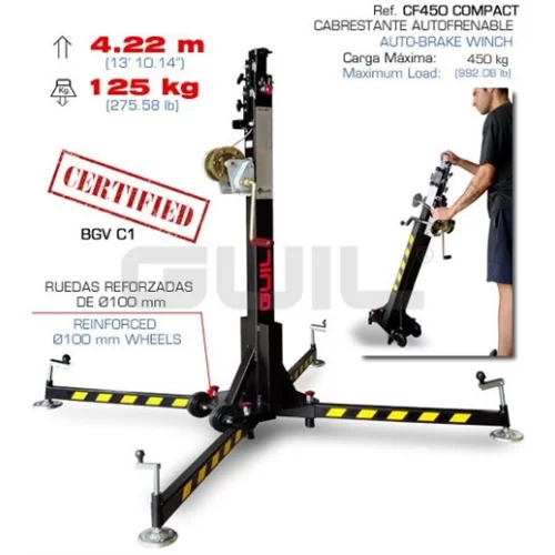 GUIL ELC504 4.22 mt.yükseklik, 125 Kg. Kapasiteli, Truss Lifti