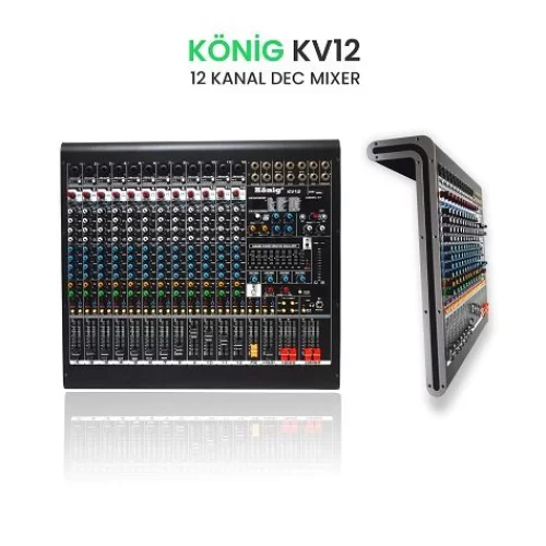 König KV-12 12 Kanal Mixer, USB, Bluetooth