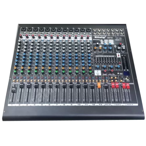 König KV-12 12 Kanal Mixer, USB, Bluetooth