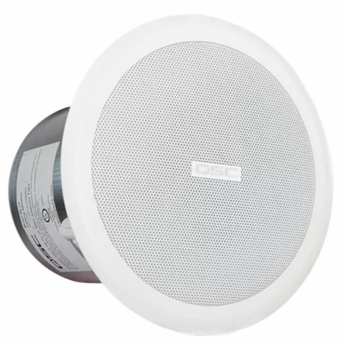 QSC AC-C4T 4 Full-range ceiling speaker, 70/100V transformer with 8 Ohm bypass