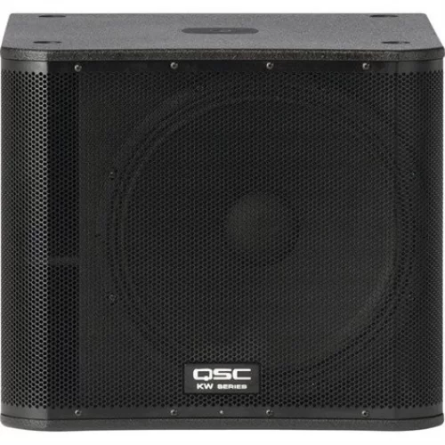QSC KW181 18 ported 1000-watt subwoofer with integrated casters