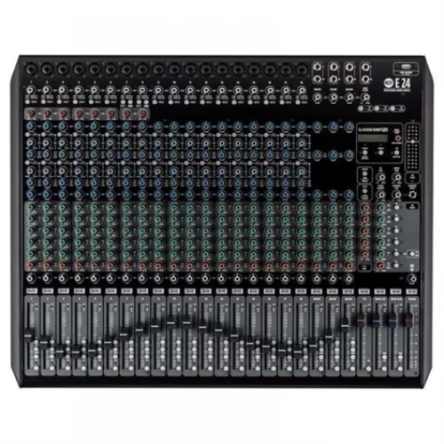 ***** RCF E24 Ses Mikseri 24 Input, 18 Mic + 2 ST Giriş, 6 Aux,32 Bit DSP