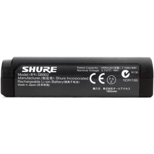 SHURE SB 902 Rechargeable  Lithium İon Battery For Use With Glx-D Digital Wireless Systems