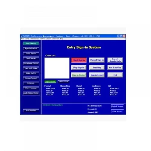 TAIDEN HCS-4217/50S Conference Sign-in Management Software Module (service)