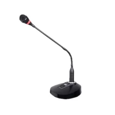 Spekon PH-60 Işıklı Masa Üstü Mikrofon, 2x1,5V Pil veya +48V, Double goosenecek