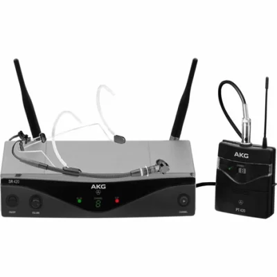 AKG WMS420 Headset Kablosuz Mikrofon Seti,  C555L, 8 kanal