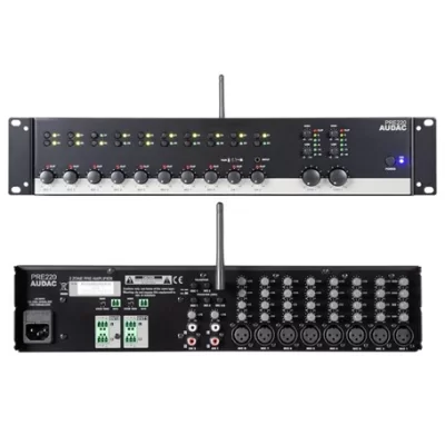 AUDAC PRE220 Preamp Mixer 10 Kanal, 2 Zone, Bluetooth