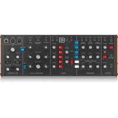 Behringer MODEL D Authentic Analog Synthesizer with 3 VCOs, Ladder Filter, LFO and Eurorack Format