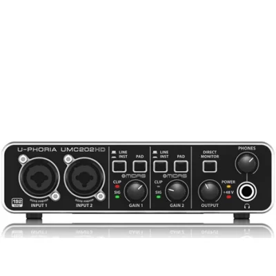 Behringer UMC202HD 24-BIT/192KHZ Midas Preamfi 2x2 USB Ses Kartı