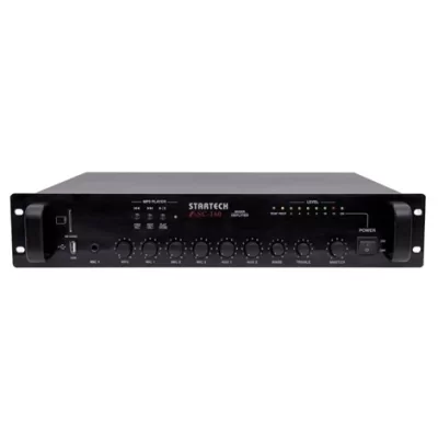 Omcron ASC 160 160W/100V Mixer-Ampli, USB/SD/Bluetooth, EMC 24V AC/DC
