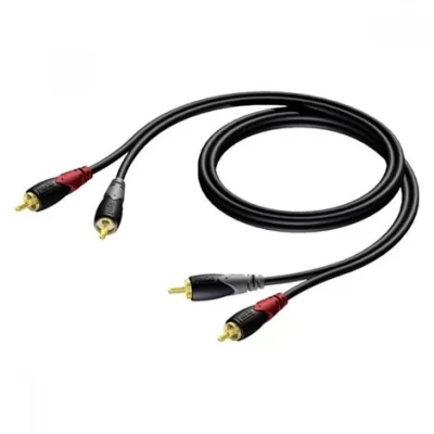 Procab CLA800/3 çift RCA (tos) jaktan çift RCA (tos) jaka, 3.0 Metre kablo