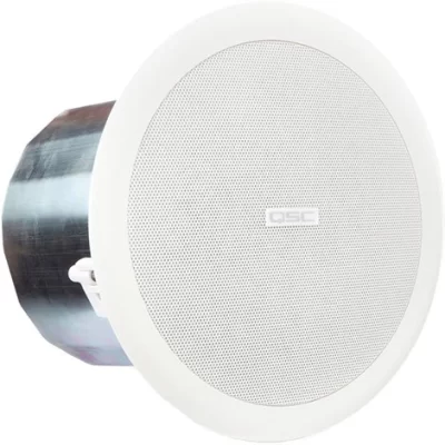 QSC AC-C6T 6 Two-way ceiling speaker, 70/100V transformer with 8 Ohm bypass