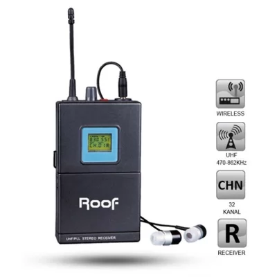 ROOF R-3R Tour Guide Body Pack Receiver + Headphone