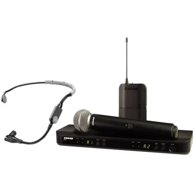 SHURE BLX1288E/SM35 2Li El+Headset Kablosuz Mikrofon Seti (SM58 + SM35)