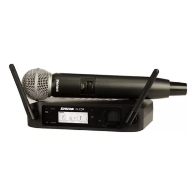 SHURE GLXD24RE/SM58 Single Handheld Wireless System With