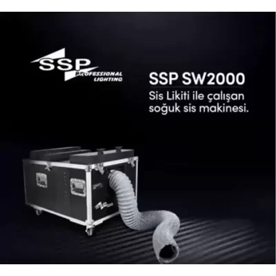 SSP SW2000 Prowater Low Fog Machine, 2000 Watt, no ICE, Alçak Sis