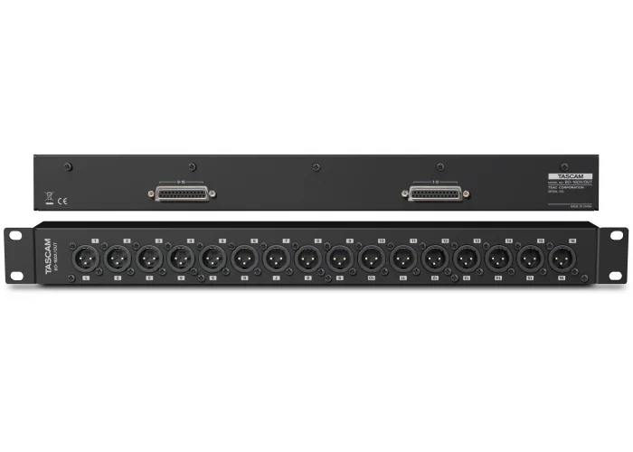 Tascam BO-16DX-OUT breakout Box with 16 Balanced Outputs XLR(M) from 2* SUB-D25