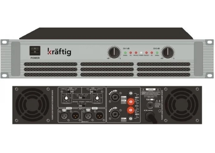 Machtig KP1000 Power Amfi 2x300W/4-ohm