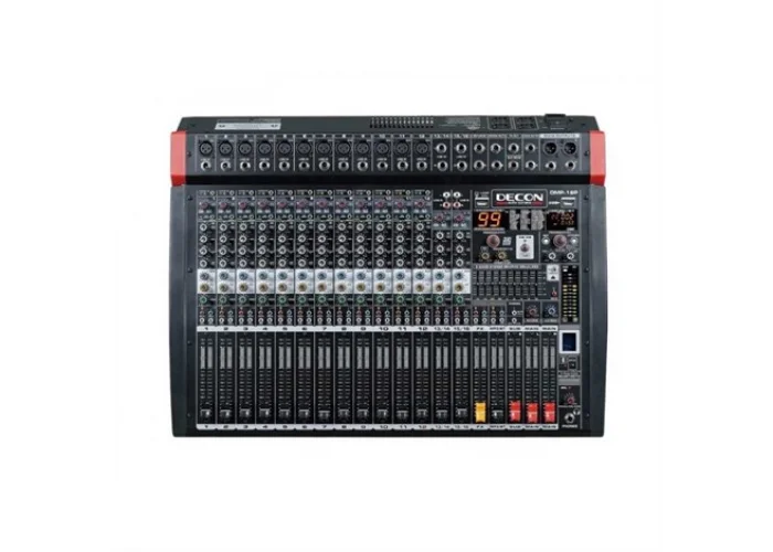 Decon DMP-16P 16 Kanal Power-Mixer 2x500W/4-ohm Bluetooth USB