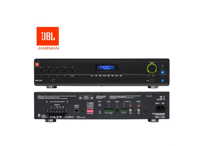 JBL VMA 1240 240W/100V Mixer-Amplifier, Bluetooth/USB