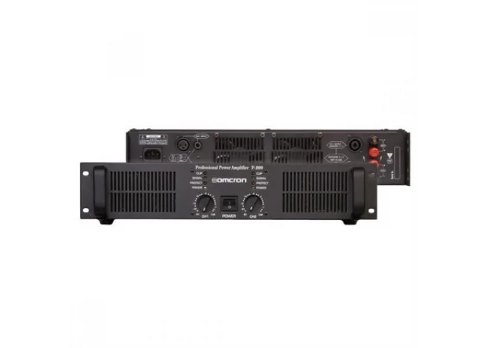 Omcron PT1600 2x800W/100V Power Amfi, EMC 24V AC/DC