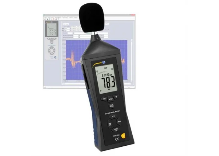 PCE-322A Profesyonel Ses Seviye Ölçer, Desibelmetre, 32700 Hafıza, USB veri aktarımı, Yazılımı ile