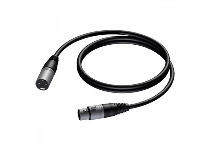 Procab CAB901/10 10 metre Hazır Mikrofon Kablosu, Dişi XLR to Erkek XLR