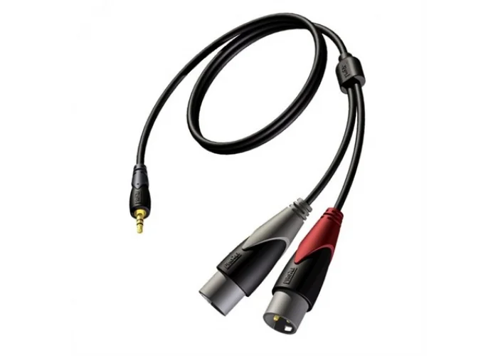 Procab CLA712/3 çift erkek XLR dan 3,5mm mini jaka,3.0 Metre kablo