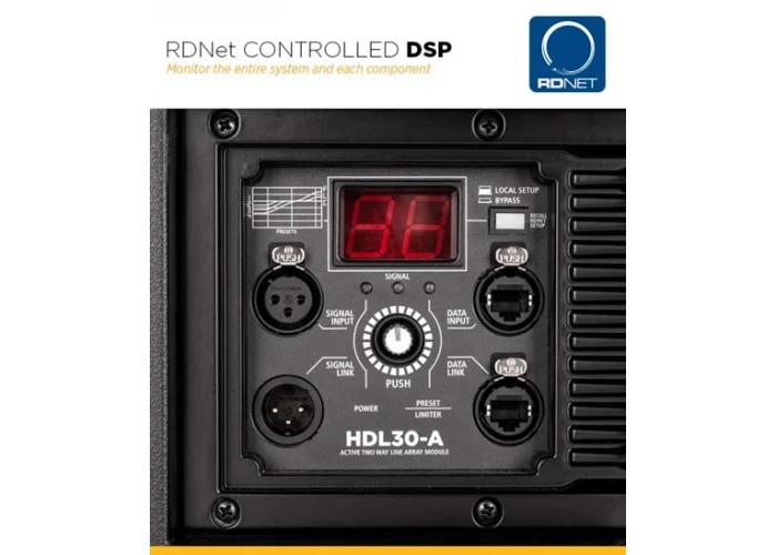 RCF HDL 30-A Aktif 2x10Line Array Hoparlör, 2200W 137-dB