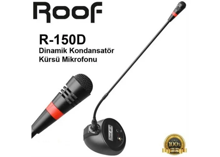 ROOF R-150D Dinamik Kürsü Mikrofonu 50-cm